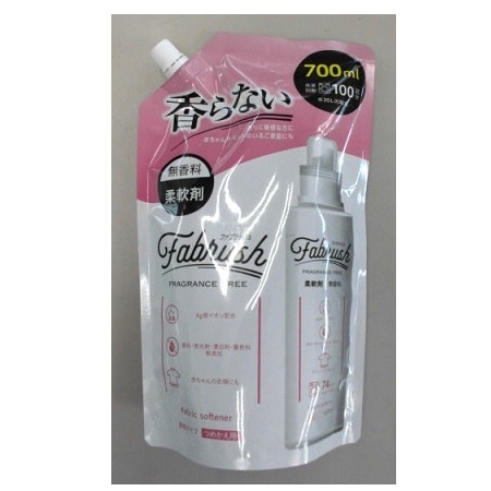 fabrush ファブラッシュ 濃縮柔軟剤 無香料 つめかえ用 700ml
