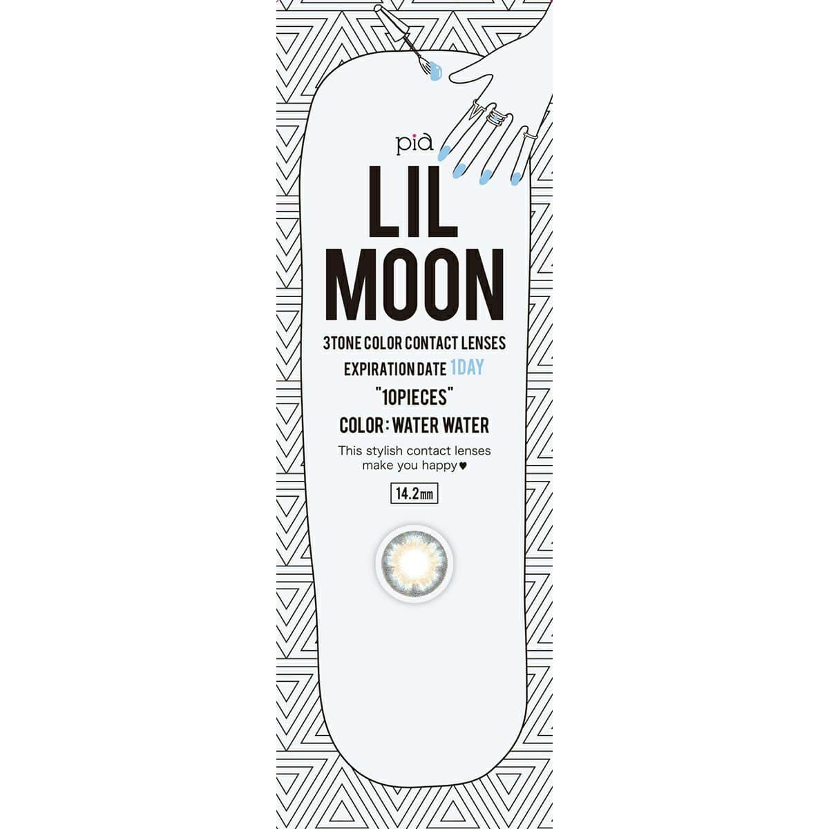 【ワケあり】LIL MOON 1dayカラーコンタクト ウォーターウォーター 10枚入 ±0.00