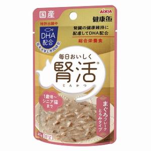 【販売終了しました】国産 健康缶パウチ 腎活 まぐろフレーク とろみタイプ 40g