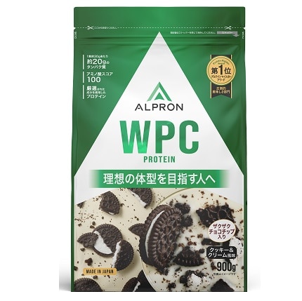 【販売終了しました】アルプロン WPC クッキー&クリーム(チョコチップ) 900g