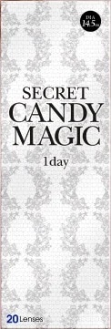 【ワケあり】シークレットキャンディーマジック 1dayカラーコンタクト モモピンク 20枚入 ±0.00