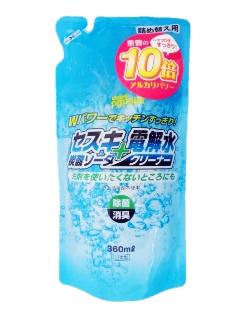 セスキ炭酸ソーダ 電解水クリーナー つめかえ用 360ml