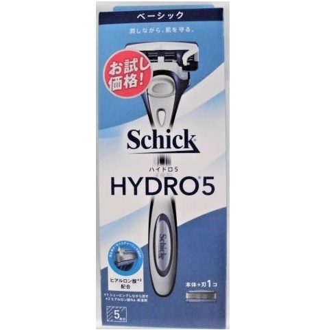 【販売終了しました】シック ハイドロ5 ベーシック ホルダー(刃付き) お試し