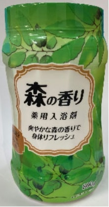 【販売終了しました】薬用入浴剤 森の香り 800g