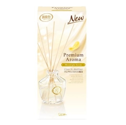 【販売終了しました】玄関・リビング用消臭力 プレミアムアロマ Stick ムーンライトシャボン 本体 50ml