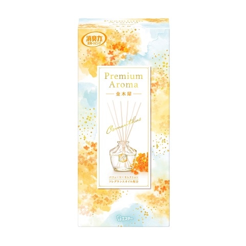【販売終了しました】玄関・リビング用消臭力 プレミアムアロマ Stick 金木犀 本体 65ml