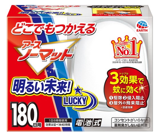 【販売終了しました】どこでもつかえる アースノーマット 180日用セット