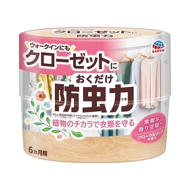 クローゼットにおくだけ 防虫力 フローラルソープの香り 300ml