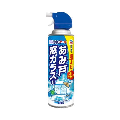 【お取り寄せ】虫こないアース あみ戸・窓ガラスにエアゾール 450ml