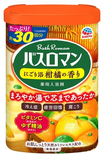 バスロマン にごり浴柑橘の香り 600g