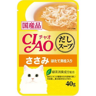 CIAO(チャオ) だしスープ ささみ ほたて貝柱入り 40g