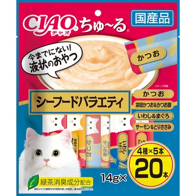CIAO(チャオ) ちゅ〜る シーフードバラエティ 14g×20本