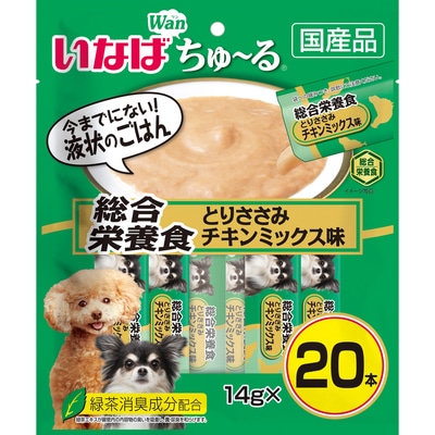 いなば ちゅ〜る 総合栄養食 とりささみ チキンミックス味 20本入