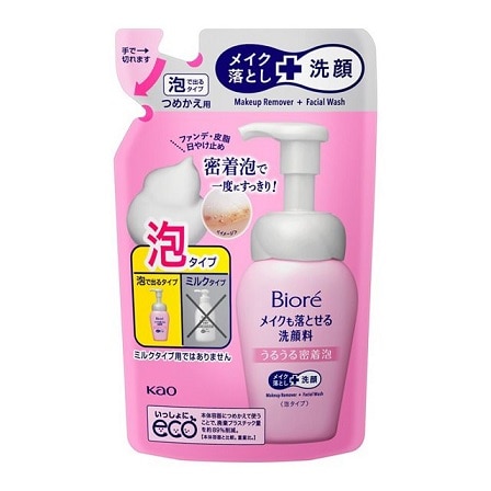 ビオレ メイクも落とせる洗顔料 うるうる密着泡 つめかえ用 140ml