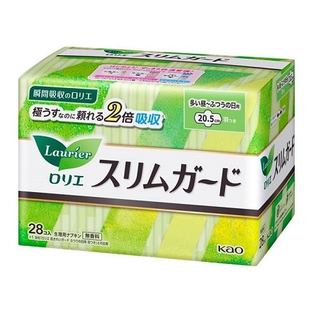 ロリエ スリムガード 多い昼〜ふつうの日用 羽つき 28コ入