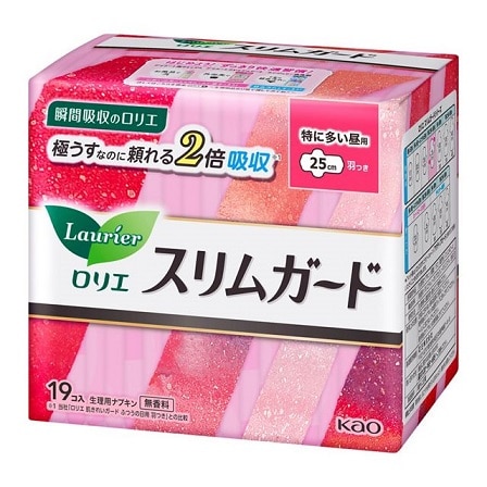 ロリエ スリムガード 特に多い昼用 羽つき 19コ入
