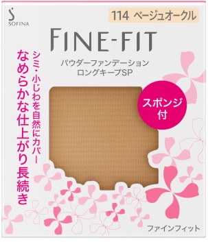 ファインフィット パウダーファンデーション ロングキープSP 114 ベージュオークル
