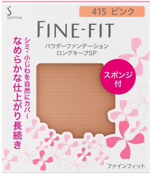 ファインフィット パウダーファンデーション ロングキープSP 415 ピンク