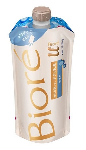 【販売終了しました】ビオレu ザ ボディ ぬれた肌に使うボディ乳液 無香料 300ml つりさげパック