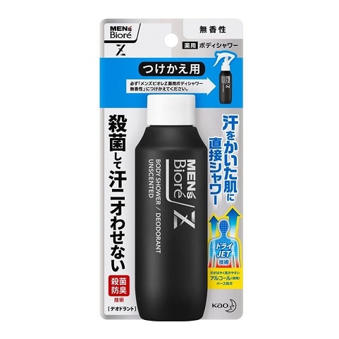 【販売終了しました】メンズビオレZ 薬用ボディシャワー 無香性 つけかえ用 100ml