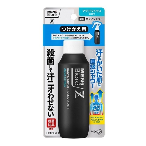 【販売終了しました】メンズビオレZ 薬用ボディシャワー アクアシトラスの香り つけかえ用 100ml