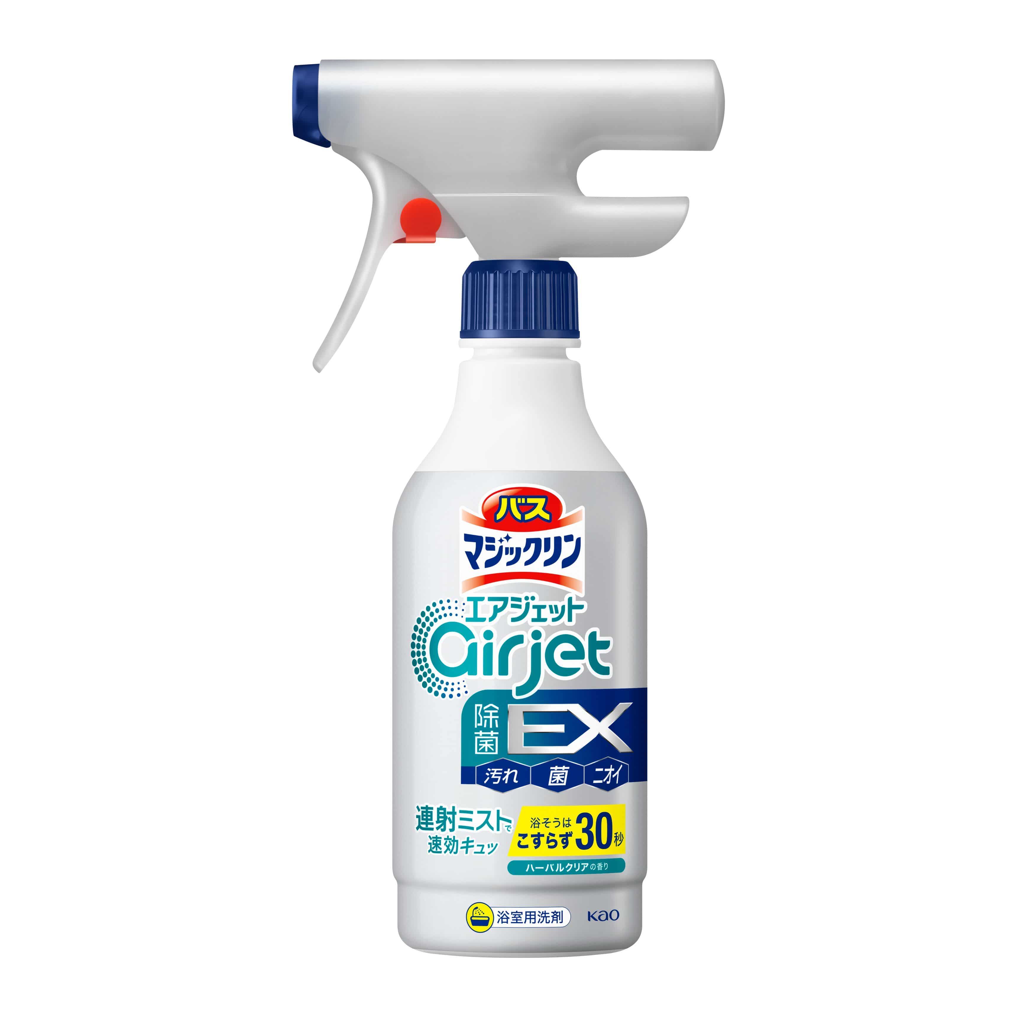 【販売終了しました】バスマジックリン エアジェット 除菌EX ハーバルクリアの香り 本体 400ml
