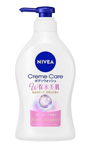 【販売終了しました】ニベア クリームケア ボディウォッシュ W保水美肌 フローラルブーケの香り 本体 470ml