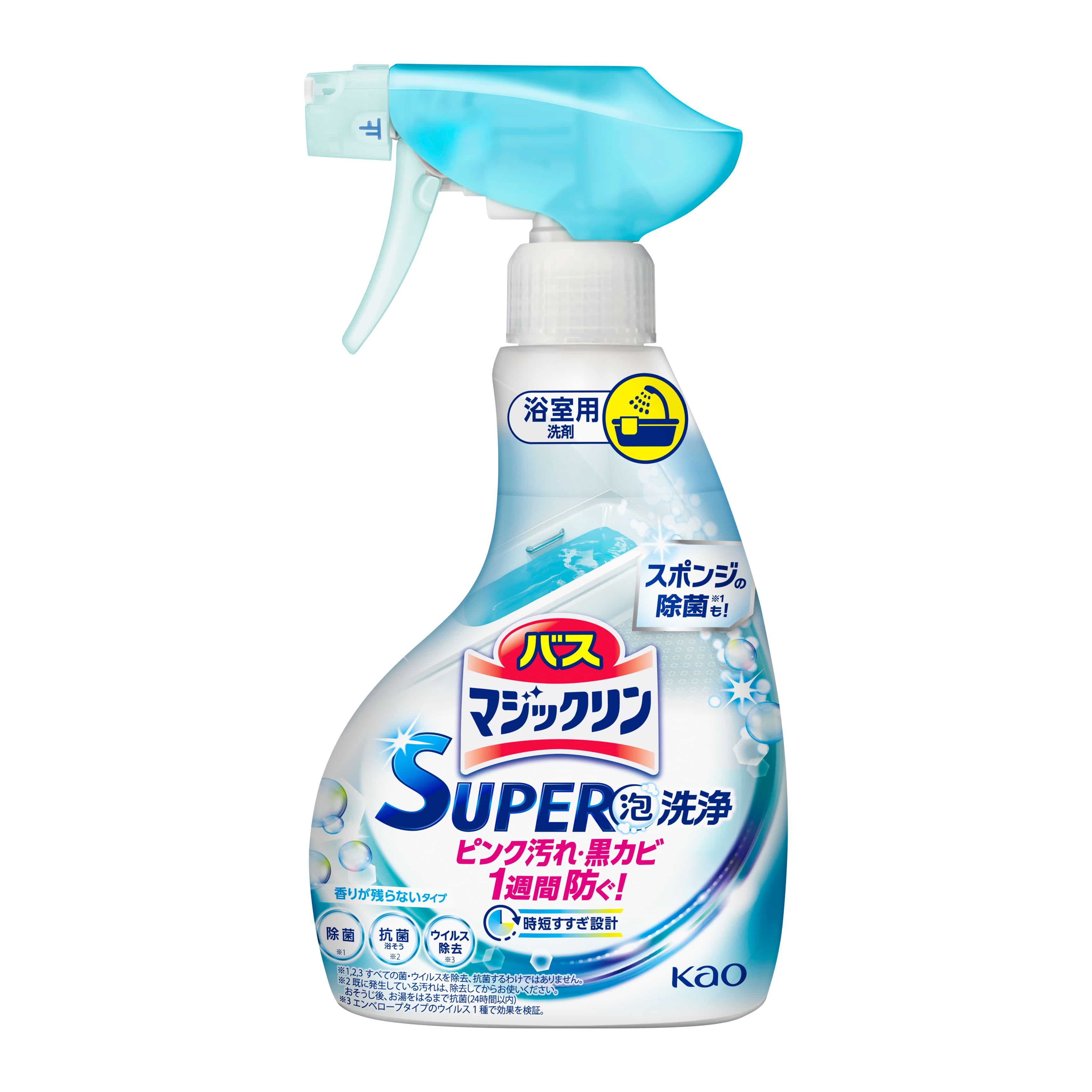 【販売終了しました】バスマジックリン SUPER泡洗浄 香りが残らない 本体 350ml