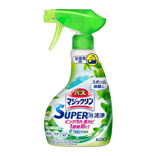 【販売終了しました】バスマジックリン SUPER泡洗浄 ハーブ 本体 350ml