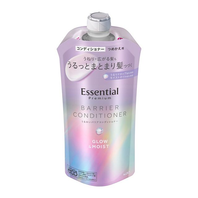 【販売終了しました】エッセンシャルプレミアム うるおいバリアコンディショナー グロウ&モイスト つめかえ 340ml