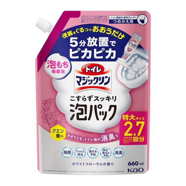 【お取り寄せ】トイレマジックリン 泡パック フローラル つめかえ用 660ml