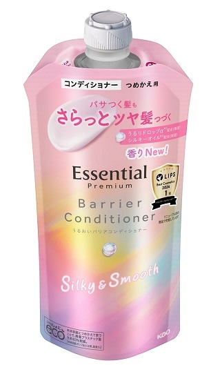 エッセンシャル プレミアム うるおいバリアコンディショナー シルキー&スムース つめかえ用 340ml