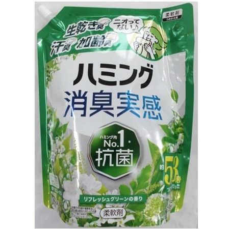 ハミング消臭実感 リフレッシュグリーンの香り つめかえ用 1960g