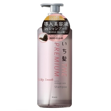 【販売終了しました】いち髪 プレミアム エクストラダメージケアシャンプー(シルキースムース) ポンプ 480ml