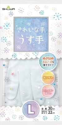 【お取り寄せ】きれいな手 うす手 L ホワイト