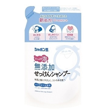 【お取り寄せ】無添加せっけん シャンプー 泡タイプ つめかえ用 420ml