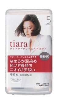 ティアラ クリームヘアカラー 4YG グリーンがかった栗色