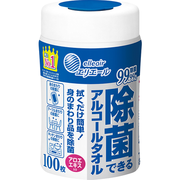 エリエール 除菌できるアルコールタオル 本体 100枚