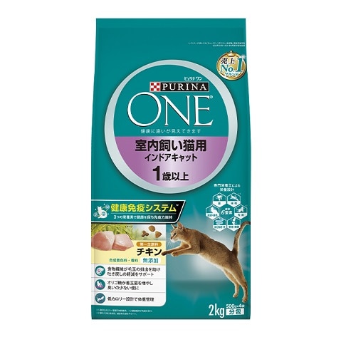 ピュリナ ワン 室内飼い猫用 インドアキャット チキン 2kg