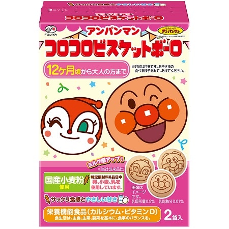 不二家 アンパンマン コロコロビスケットボーロ 50g