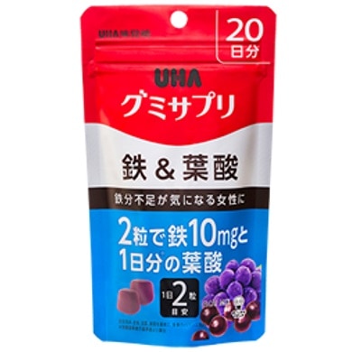 グミサプリ 鉄&葉酸 20日分