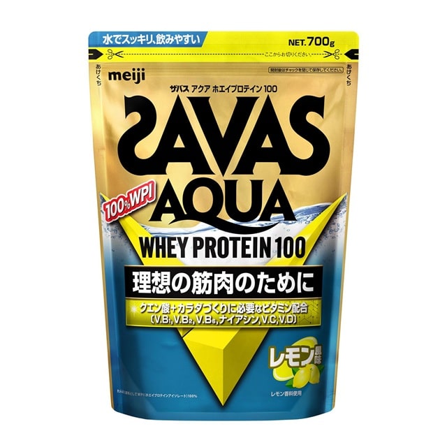 ザバス アクア ホエイプロテイン100 レモン風味 700g