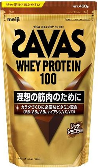 ザバス ホエイプロテイン100 リッチショコラ味 450g