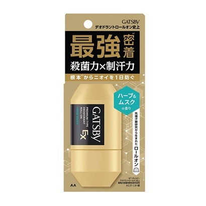 ギャツビー EXプレミアムデオドラントロールオン ハーブ&ムスク 60ml