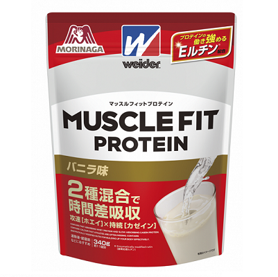 ウイダー マッスルフィットプロテイン バニラ味 340g