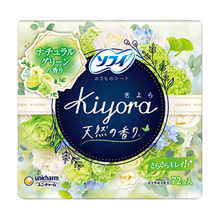 ソフィ Kiyora ナチュラルグリーンの香り 72枚