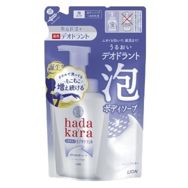 ハダカラ 薬用デオドラント モイストボディケアソープ つめかえ用 440ml