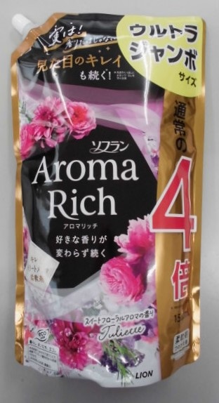 【販売終了しました】ソフランアロマリッチ ジュリエット つめかえ用ウルトラジャンボ 1520ml