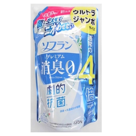 【販売終了しました】ソフラン プレミアム消臭 ホワイトハーブアロマの香り つめかえ用 ウルトラジャンボサイズ 1520ml