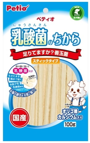 【お取り寄せ】ペティオ 乳酸菌のちから スティックタイプ 100g